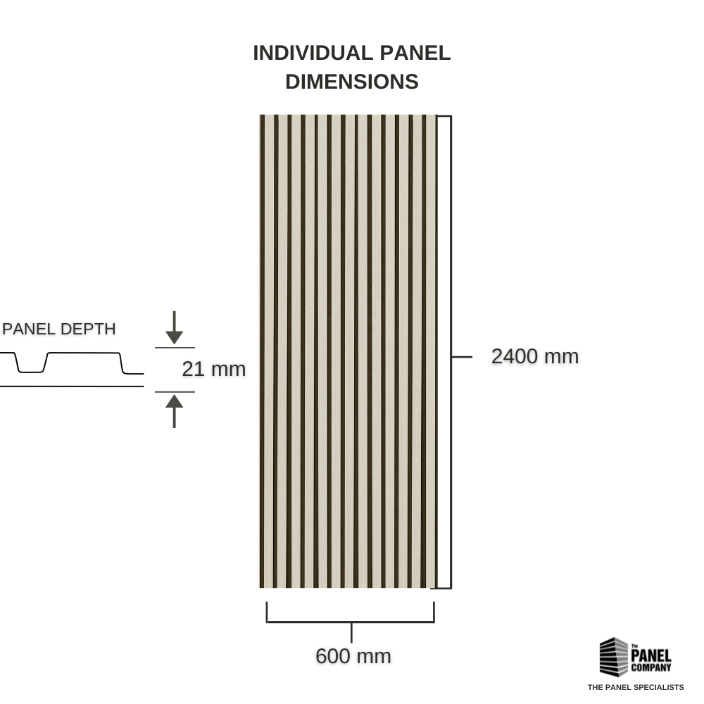 STRIVO Acoustic Slat Panel - Light Oak